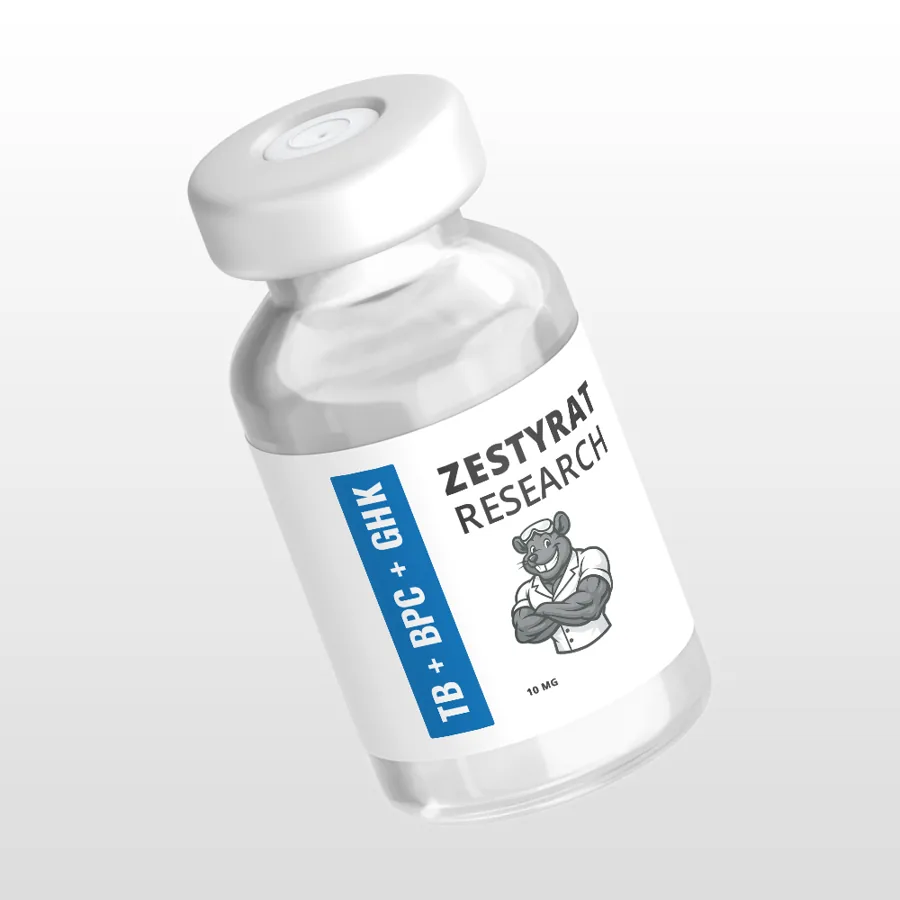ZestyRat TB-500 + BPC-157 + GHK-Cu Blend, 70mg vial